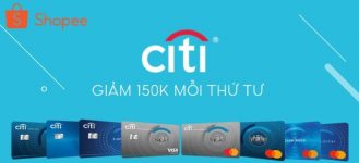 Ưu đãi Thẻ tín dụng CitiBank cùng Shopee
