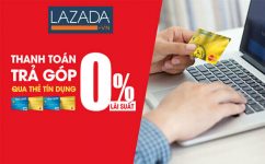Hướng dẫn mua hàng trả góp không lãi suất bằng thẻ tín dụng trên Lazada