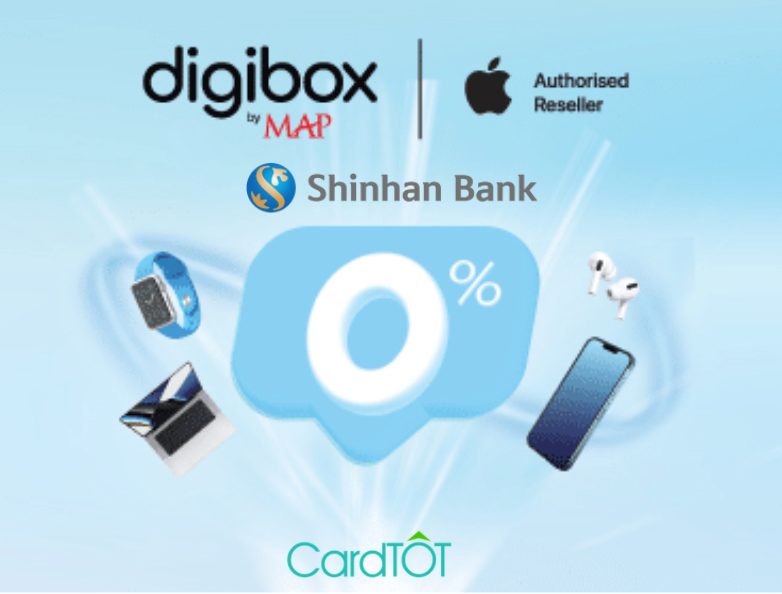 Ưu đãi tại Digibox - Đại lý bán lẻ ủy quyền của Apple dành cho chủ thẻ Shinhan