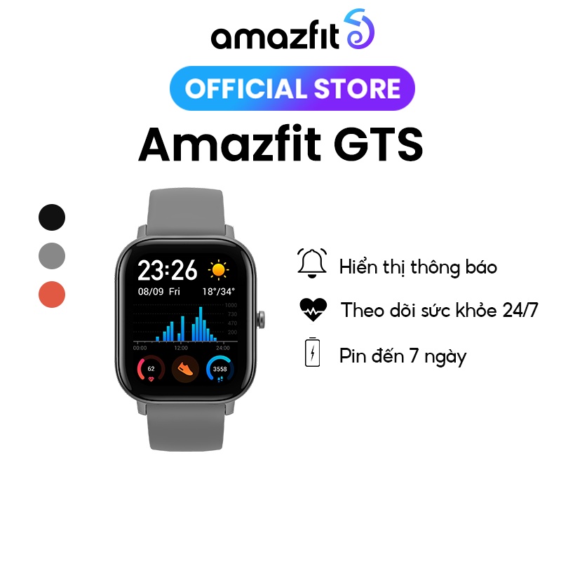 Đồng hồ thông minh Amazfit GTS - BẢN QUỐC TẾ - HỖ TRỢ TIẾNG VIỆT - BẢO HÀNH CHÍNH HÃNG 12 THÁNG
