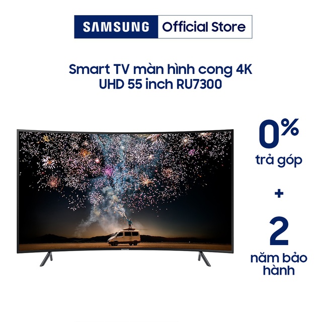 [Nhập SAMSAUG2 giảm 12%] Smart Tivi Samsung 4K 55 inch UA55RU7300KXXV