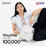 Mua sắm tại Vascara nhận ngay voucher 100K với thẻ SCB Visa/Mastercard