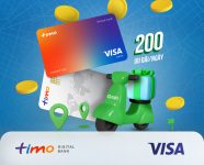 Hoàn tiền 200 giao dịch Grab mỗi ngày với Timo Visa