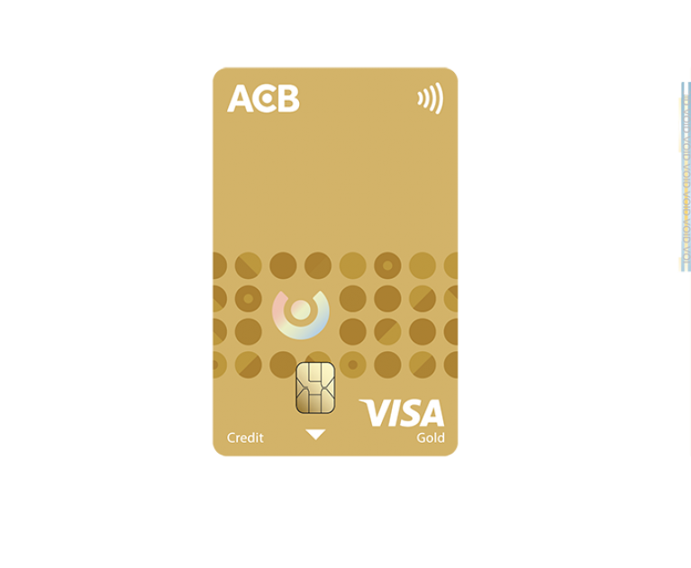 Thẻ tín dụng quốc tế ACB Visa Gold