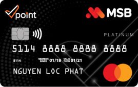 Thẻ Master Platinum Vpoint – MSB