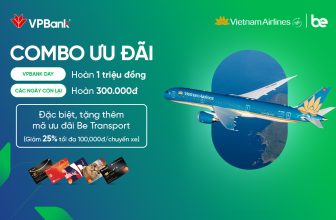 Cất cánh cùng Vietnam Airlines – Nhận hoàn tiền từ thẻ tín dụng VPBank!